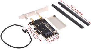 M2 to PCIE AC Converter Adapter Card AX200 9260 8265 1650A for Laptop