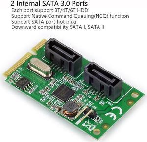 Mini PCI-Express PCI-e to 2 ports SATA 3.0 Controller Card