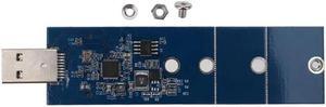 USB 3.0 to NGFF M.2 SSD Adapter Card External Enclosure Case +Tool PCI Express M.2 Specification1.0 Supports SATA-based NGFF SSD