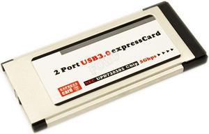 High-Speed 2 Port Hidden Inside USB 3.0 USB3.0 to Expresscard 34 54 mm Express Card Adapter Converter For Notebook Laptop