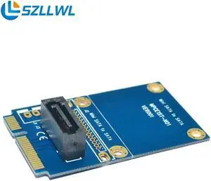 MSATA to SATA Riser card motherboard mini pcie to 7PIN SATA SSD solid state Hard Drive Disk Delock PCI E SSD Converter