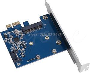 PCIe to mSATA SSD And SATA 3.0 Combo Extender Adapter Card 6.0Gbps Whosale&Dropship