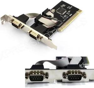 Dual Two 2 RS232 RS-232 9 Pin Ports Serial PCI Expansion Card