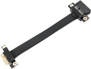PCI-E Extender Ribbon PCI Express 1X To 1X Slot Riser Card Converter Adapter Extension Cable PCI-E X1 Gold Plated For BTC Mining
