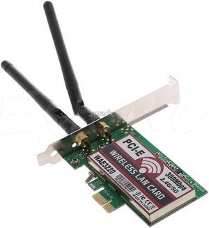 Dual Band 300M LAN Desktop Wifi Wireless PCI-e PCI Express Card Wlan Adapter
