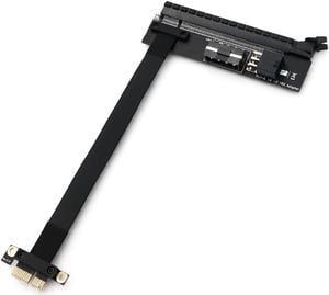 Misskit PCI-E 1X 16X PCI Express 1 to 16 X Flexible Extension Adapter PCI-E Extender Riser with 4Pin ATX 6Pin Power Connector for Mining(7.87")