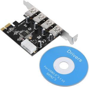 5Gbps Ultra High Speed PCI-E to 4 x USB 3.0 Express Expansion Board Card Adapter