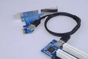 add in card PCI Express to Dual PCI Adapter Card PCIe x1 to Router Tow 2 PCI slot Riser Card