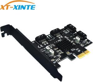 88SE9215 4 Ports SATA 6G PCI Express Controller Card PCI-e To SATA III 3.0 Converter Support Low Profile Bracket SATA3.0