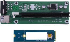 NGFF M.2 to PCI-e 16X Riser SATA to IDE Molex Power USB 3.0 Cable 40cm for Laptop External Video Card EXP GDC Bitcoin Miner
