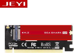 JEYI MX16 +SeaShark M.2 NVMe SSD NGFF TO PCIE 3.0 X16 adapter M Key card Suppor PCI Express 3.0 x4 2230-2280 Size m.2 FULL SPEED