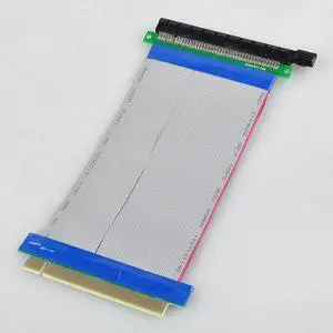 PCI Express PCI E 16X Riser Card Ribbon Extender Extension 20cm Cable