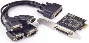 Serial adapter 4 port RS232 Serial DB9 PCI-E adapter RS232 to PCIe converter Card PCI e RS-232 expansion card MosChip