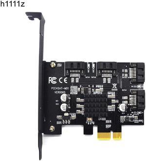 PCI-e to SATA 3.0 4 Ports Expansion Controller Card 6G SATA3.0 PCI Express Adapter Marvell 88SE9215 Chip for Computer PC HDD SSD