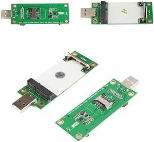 Mini Wireless PCI-E WWAN Card to USB Adapter Card with SIM Card Slot