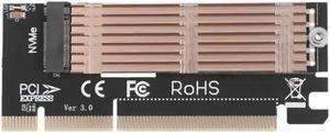 M.2 NVMe SSD NGFF to PCIE 4X/16X Card Adaptor Expansion Card Adapter PCIE NVMe m.2 SSD To PCIE Card with Heatsink Heat Sink