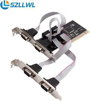 PCI to serial port COM RS232 4 serial port 9pin desktop PCI expansion adapter add on card