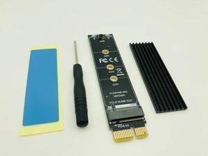M.2 M KEY Interface to PCI-E PCI Express 3.0 X1 NVMe SSD PCIE M.2 Riser Card Adapter Heatsink SSD 2230 2242 2260 2280 Full Speed