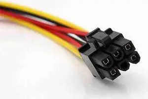 Advanced Adapter Cable ATX IDE Molex Power Dual 4 To 6-Pin PCI Express PCIe Video Card Adapter 18CM 1pc