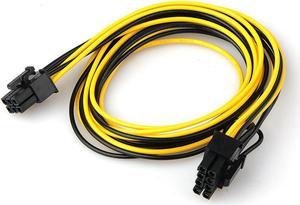 6 Pin Male to 8 Pin Male PCI Express Power Adapter Cable for Graphics Video Card 6Pin to 8Pin PCI-E Power Cable 70CM