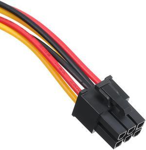 Cable Graphics Video Cards 4p to 6p Power 4 Pin Molex to 6 Pin PCI-Express PCIE Power Supply Cable Cord