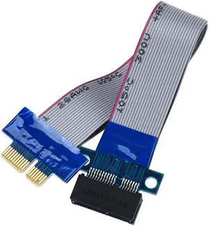 20cm PCI-E 1X Slot Riser Card Extender Extension Ribbon Flex Relocate Cable