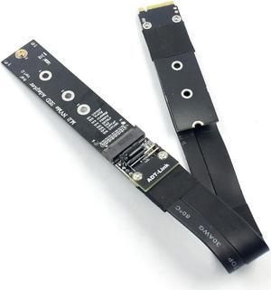M.2 NVMe SSD Solid State Drive Extension Cable Riser card support M2 M key PCI-E 3.0 x4 4 pcie 4x Full Speed ADT 32G/bps R44SF