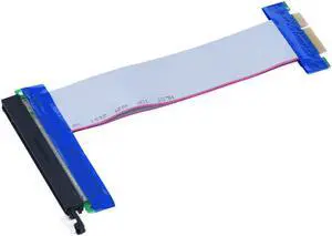 PCI-E Express Extension Cable Flex Ribbon 4X To 16X Extender Riser Card