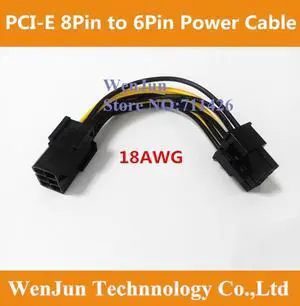 10pcs PCI Express 6 pin to 8 pin Power Adapter Cable PCIE 6pin to 8pin video card cable for GTX260 GTX 280
