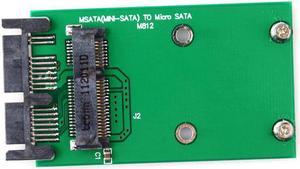 Mini PCI-e PCIe mSATA 3x5cm SSD to 1.8 Micro SATA Adapter converter card