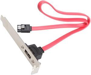 Computer PC Case Baffle Internal SATA Cable Serial ATA To External eSATA Cable Adapter With Port Bracket For Computer Accessary