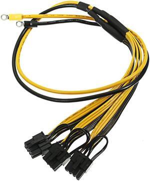 PCI Express Graphics Card Connector PC Power Supply Cable CPU Molex 8pin to 2 PCI-e 8(6+2)pin Internal Cable Power Splitter