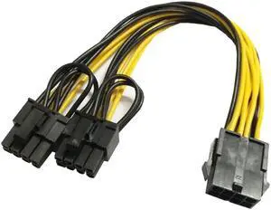 PCI-E 8Pin to Dual 8Pins Power Splitter Cable PCIE PCI Express Video Card Extension Cables