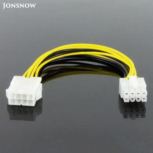 JONSNOW 8 Pin Male to 8 Pin Female Molex IDE Express Power Extension Cable Adapter For CPU Video Card 8 Pin to 8 Pin PCIE Power