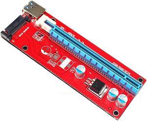 add on card PCI-E Express 1x To 16x USB 3.0 Extension Riser Extender SATA PCIE x1 Card Adapter Power Hub PCIE X16 Cable