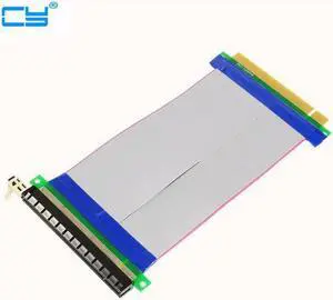 5pcs/Lot Riser pcie PCI-E pci Express 16x Riser card 16x 16x Male to Female Extender Card Ribbon Cable Converter 20cm