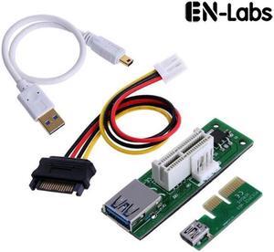 PCI-E X1 to 1X Riser Extension Cable,90 Degree PCIe 1X to 1X Extended Expansion Card for GPU Graphic Card Mining