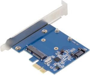 PCI-E PCIe to mSATA SSD + SATA 3.0 Combo Extender Adapter PCI-E to SATAIII Card