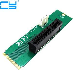 add on card PCIE pci-express PCI Express PCI-E 4X Female x4 to NGFF M.2 M Key Male Adapter Converter Card with Power Cable