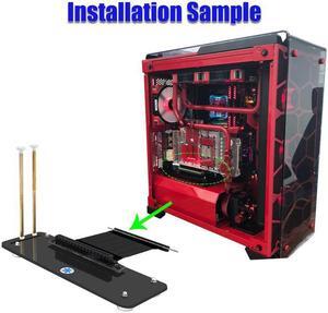 Graphics Cards Stand DIY ATX case PCI-E external built-in kickstand Mounting bracket for pcie x1 x4 x16 Riser cable R L Version