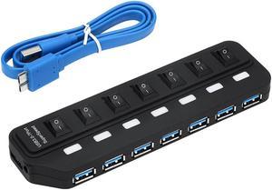 USB HUB 3.0 7 Ports Switch Multiple USB Splitter Porta Panel for Laptop PC Independent switch USB 3.0 ,2.0, USB1.1 Adapter