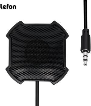 Lefon Conference Microphone Omnidirectional 360 Condenser Desktop Voice Recorder 3.5mm Audio Jack Mic Pickup for PC Microfone