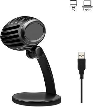 USB Plug and play Computer Mic Online Live Voice Recording Microphone Games Condenser Voice Tube Conference Video Chat Mirophone