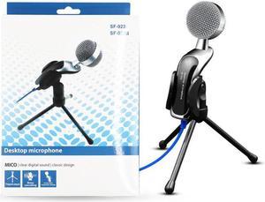 Professional Condenser Sound Podcast Studio Microphone for PC Laptop Skype Desktop Conference Microphone handhold MIC