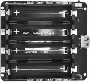 Four-Way 18650 Lithium Battery Expansion Board V8 Mobile Power Expansion Board Overcharge Protection 5V,for Raspberry Pi