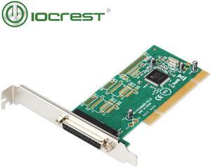 1 Parallel Printer Port (LPT1) DB25 PCI Controller Card Moschip 9865 Chipset with Low Profile Bracket