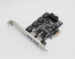 PCI-e X1 to 4 Port USB 3.0 Card (2 External Port + 19pin Header 2 Internal Port)