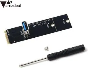 NGFF M.2 To USB3.0 Expansion Card Adapter Card High Speed PCI-E 16X 5Gbp/S for BTC LTC Miner Extension Card