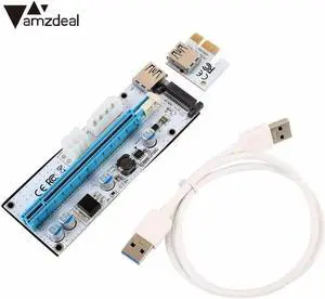 PCI-E 1x To 16x Add on Card Extender Riser Card Circuit Board for BTC ETH ETC LTC mining miner