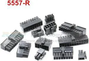 10pcs/lot 5557-R 5557 4.2 mm Black Automotive wiring harness connector male 2 - 24 pin for PC/computer graphics card PCI-E Power